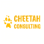 Cheetah Consultingin logo valkoisella taustalla