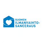 Suomen Ilmanvaihtosaneerauksen logo valkoisella taustalla